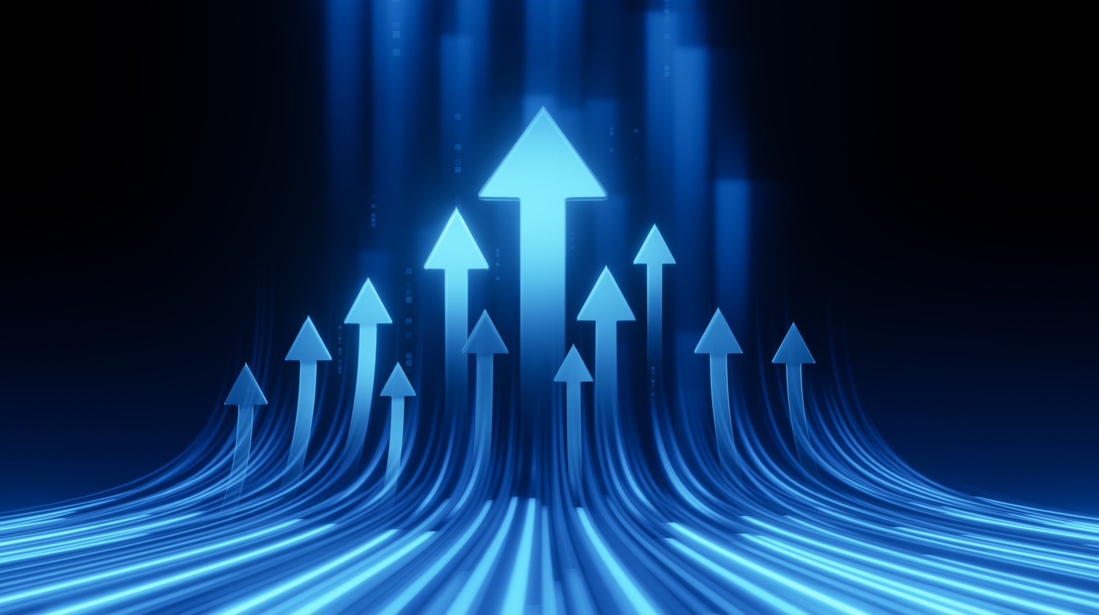 dynamic arrows moving up